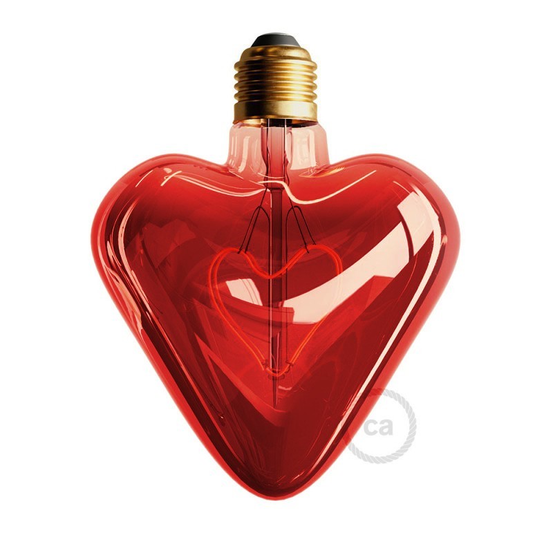 Bombilla LED Corazón Rojo 5W E27 Decorativa 2000K Dimmable