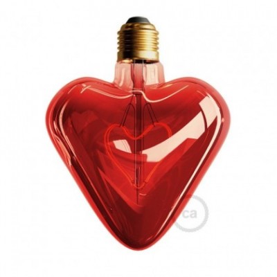 Bombilla LED Corazón Rojo 5W E27 Decorativa 2000K Dimmable