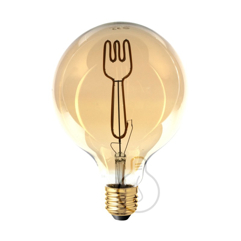 Bombilla LED Globo G125 Masterchef filamento Tenedor 4W E27 Regulable 2000K