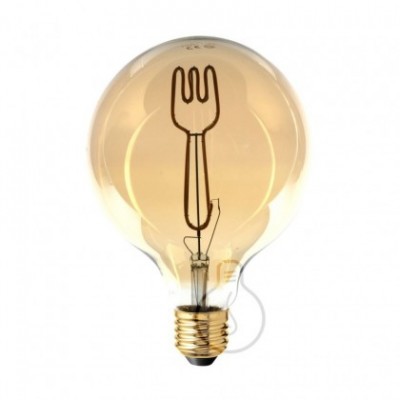 Bombilla LED Globo G125 Masterchef filamento Tenedor 4W E27 Regulable 2000K