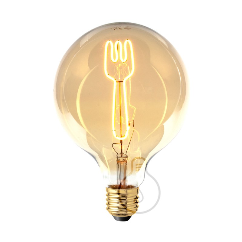 Bombilla LED Globo G125 Masterchef filamento Tenedor 4W E27 Regulable 2000K