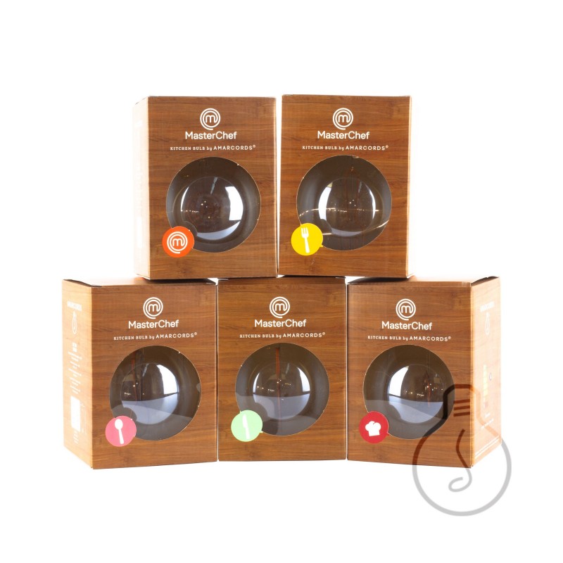Bombilla LED Globo G125 Masterchef filamento Tenedor 4W E27 Regulable 2000K