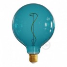 Bombilla LED Globo G125 Serie Pastel, Ocean Blue, filamento laminado 4W E27 Regulable 2200K