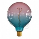Bombilla LED Globo G125 Serie Pastel, Dream, filamento laminado 4W E27 Regulable 2200K