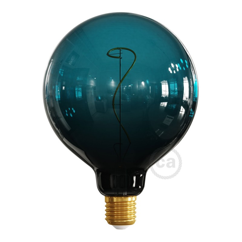 Bombilla LED Globo G125 Serie Pastel, Dusk, filamento laminado 4W E27 Regulable 2200K