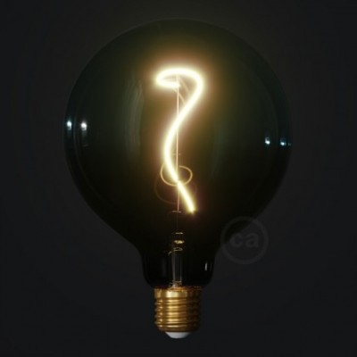Bombilla LED Globo G125 Serie Pastel, Dusk, filamento laminado 4W E27 Regulable 2200K