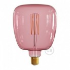 Bombilla LED XXL Bona Serie Pastel, Berry Red, filamento recto 4W E27 Regulable 2200K