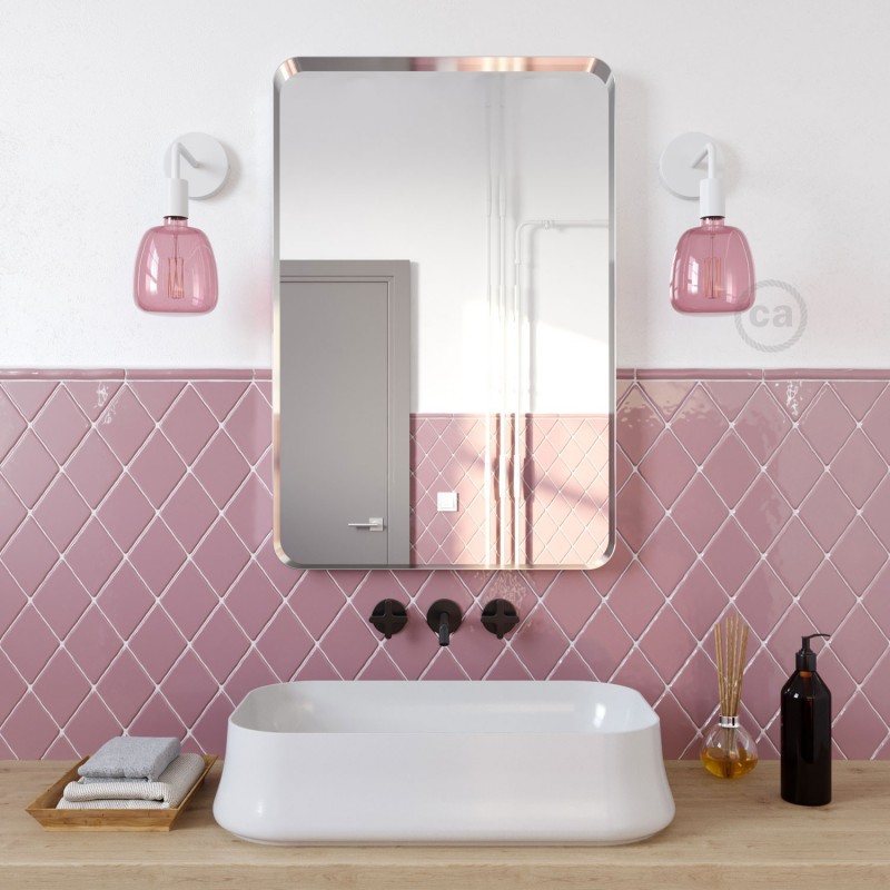 Bombilla LED XXL Bona Serie Pastel, Berry Red, filamento recto 4W E27 Regulable 2200K