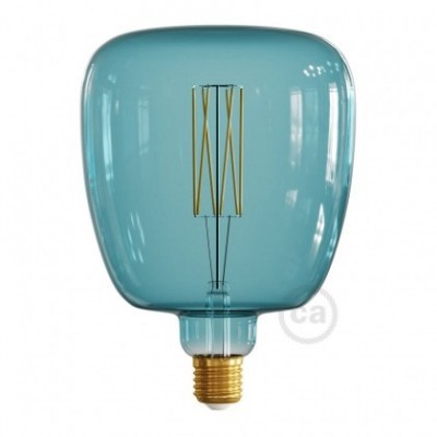 Bombilla LED XXL Bona Serie Pastel, Ocean Blue, filamento recto 4W E27 Regulable 2200K