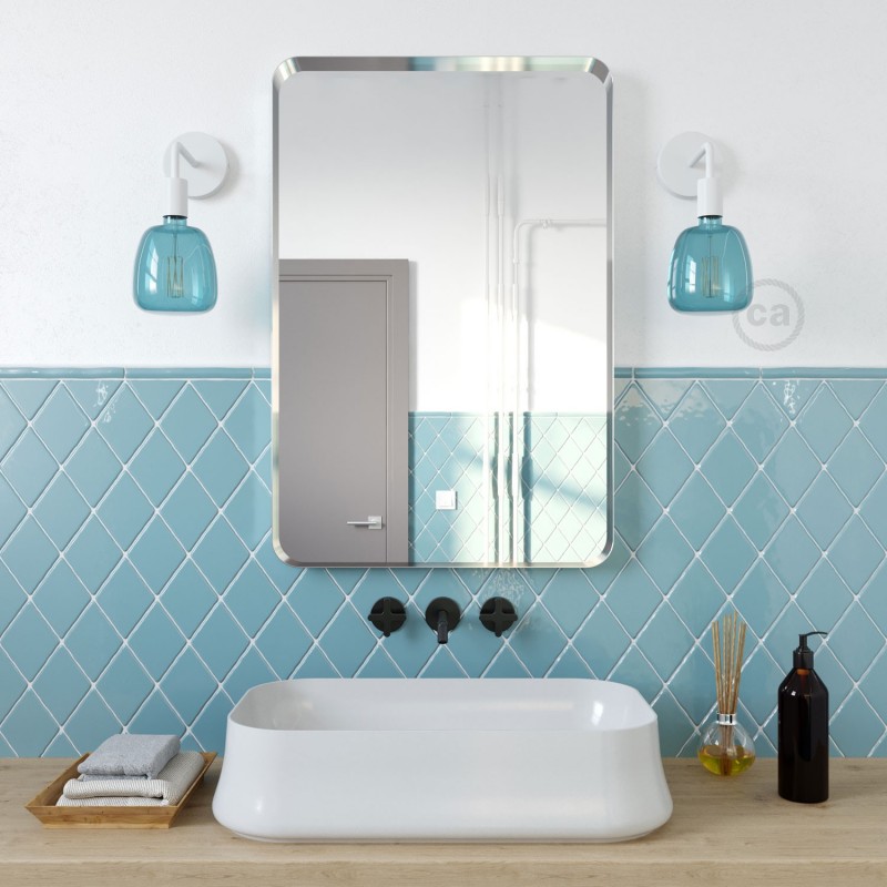 Bombilla LED XXL Bona Serie Pastel, Ocean Blue, filamento recto 4W E27 Regulable 2200K