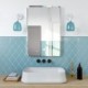 Bombilla LED XXL Bona Serie Pastel, Ocean Blue, filamento recto 4W E27 Regulable 2200K