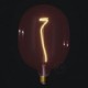 Bombilla LED XXL Egg Serie Pastel, Berry Red filamento laminado 4W E27 Regulable 2200K