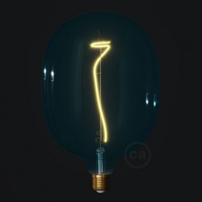 Bombilla LED XXL Egg Serie Pastel, Ocean Blue filamento laminado 4W E27 Regulable 2200K