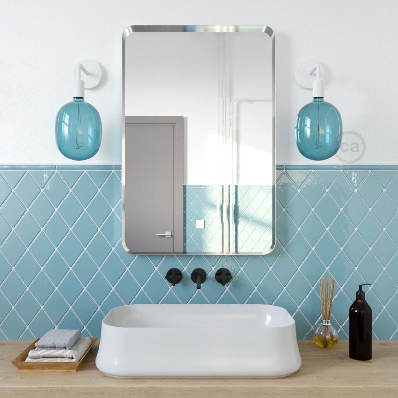 Bombilla LED XXL Egg Serie Pastel, Ocean Blue filamento laminado 4W E27 Regulable 2200K