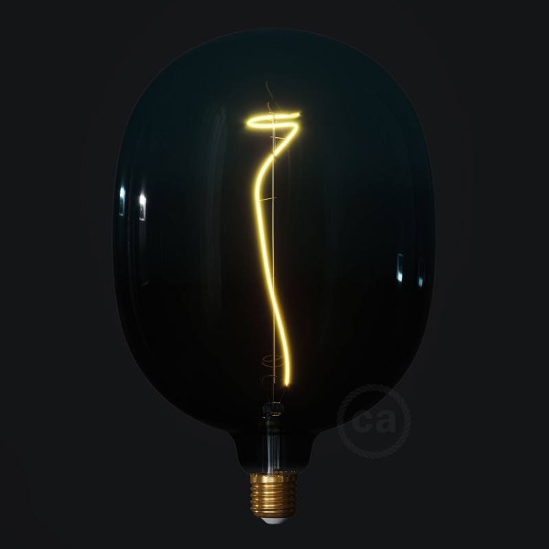 Bombilla LED XXL Egg Serie Pastel, Dusk filamento laminado 4W E27 Regulable 2200K