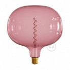Bombilla LED XXL Cobble Serie Pastel, Berry Red filamento espiral 4W E27 Regulable 2200K