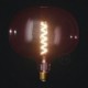 Bombilla LED XXL Cobble Serie Pastel, Berry Red filamento espiral 4W E27 Regulable 2200K