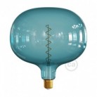Bombilla LED XXL Cobble Serie Pastel, Ocean Blue filamento espiral 4W E27 Regulable 2200K