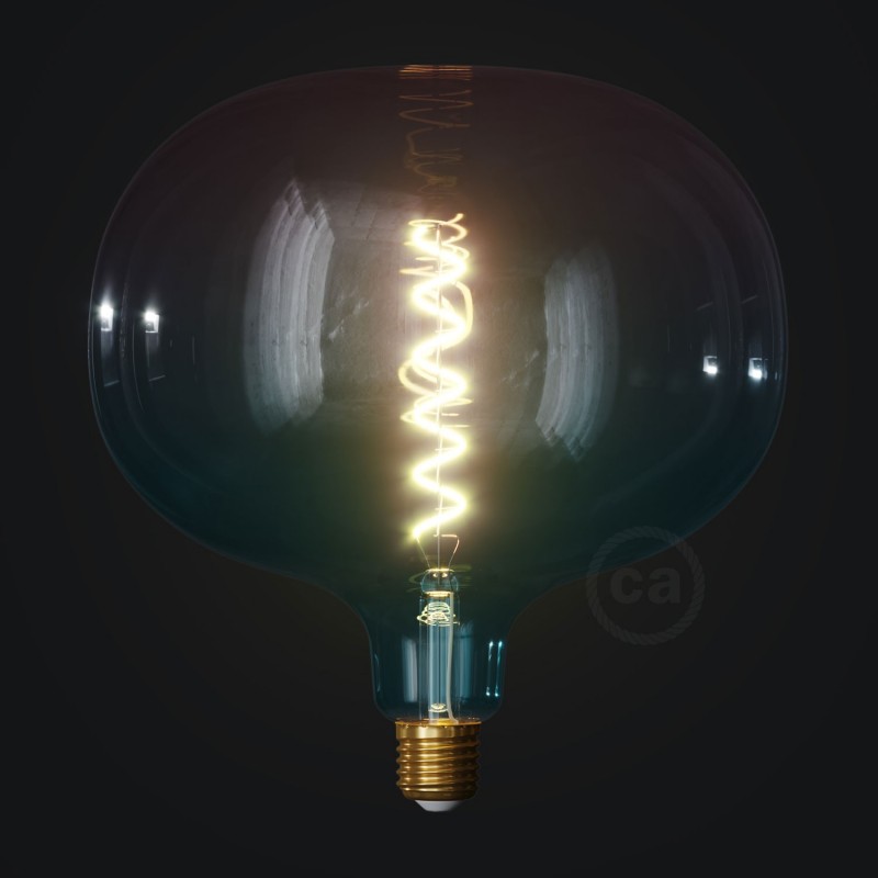 Bombilla LED XXL Cobble Serie Pastel, Dream filamento espiral 4W E27 Regulable 2200K