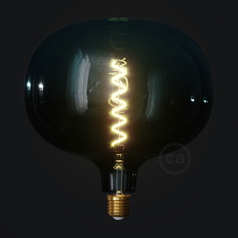 Bombilla LED XXL Cobble Serie Pastel, Dusk filamento espiral 4W E27 Regulable 2200K