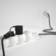 Multienchufe con cable en Lino Natural Gris RN02 y clavija Schuko con anillo comfort