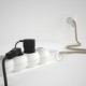 Multienchufe con cable en Lino Natural Neutro RN01 y clavija Schuko con anillo comfort