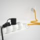 Multienchufe con cable en tejido efecto seda Amarillo RM10 y clavija Schuko con anillo comfort