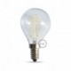 Bombilla filamento Led Esférica 4W E27 Clara