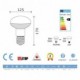 Bombilla filamento Led R125 8W E27 Brillante Regulable