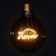 Bombilla Globo G125 LED Dorada para suspensiones - Filamento letra "Home" - 5W E27 Decorativa Vintage 2000K