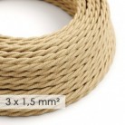 Cable electrico de sección grande 3x1,50 trenzado - Jute TN06