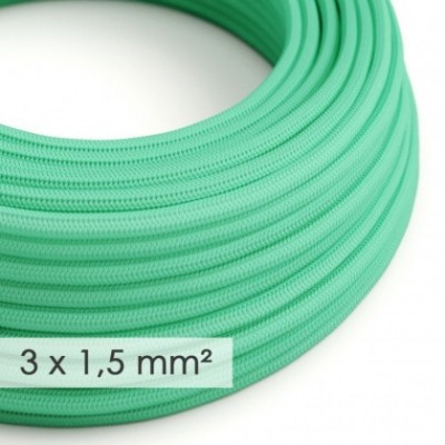 Cable electrico de sección grande 3x1,50 redondo - Tejido Efecto Seda Ópalo RH69