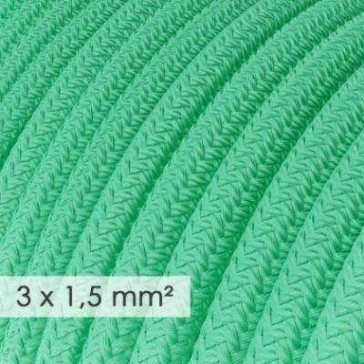 Cable electrico de sección grande 3x1,50 redondo - Tejido Efecto Seda Ópalo RH69