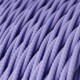 Cable Eléctrico Trenzado Recubierto en tejido Efecto Seda Color Sólido, Lila TM07