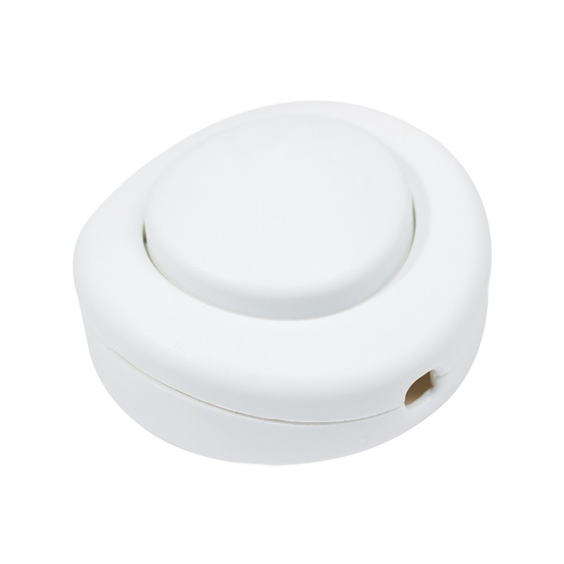 Interruptor de pie unipolar Blanco