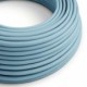 Cable Eléctrico Redondo Recubierto en tejido Efecto Seda Color Sólido, Celeste Baby RM17