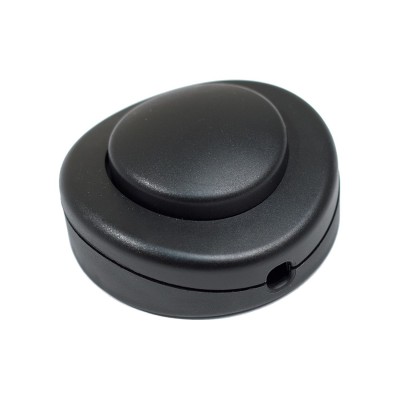 Interruptor de pie unipolar Negro