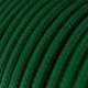 Cable Eléctrico Redondo Recubierto en tejido Efecto Seda Color Sólido, Verde Oscuro RM21