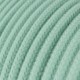 Cable Eléctrico Redondo Recubierto en Algodón Color Sólido Leche y Menta RC34