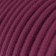 Cable Eléctrico Redondo Recubierto en Algodón Color Sólido Rojo Violeta RC32