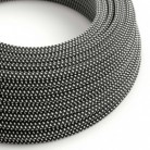 Cable eléctrico Redondo Recubierto en tejido Efecto 3D en relieve Estrellas RT41