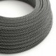 Cable eléctrico Redondo Recubierto en tejido Efecto 3D en relieve Estrellas RT41