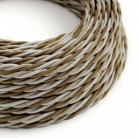 Cable Eléctrico Trenzado Recubierto en tejido Efecto Seda Windsor TG01