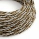 Cable Eléctrico Trenzado Recubierto en tejido Efecto Seda Windsor TG01
