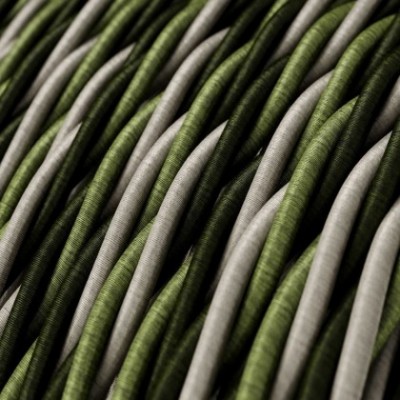 Cable Eléctrico Trenzado Recubierto en tejido Efecto Seda Cambridge TG02