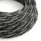 Cable Eléctrico Trenzado Recubierto en tejido Efecto Seda Orleans TG07