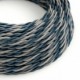 Cable Eléctrico Trenzado Recubierto en tejido Efecto Seda Bernadotte TG08