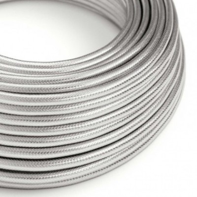 Cable Eléctrico Redondo recubierto de cobre 100% Acabado Plata