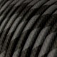 Cable Eléctrico redondo Vertigo HD recubierto en Textil Grafito y Negro ERM54