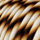 Cable Eléctrico redondo Vertigo HD recubierto en Textil Mr Brown ERM61